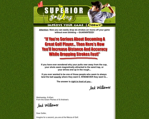 Improve Your Golf Game Fast With Superior Golfing